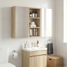 Armoire murale de salle de bain Chêne Sonoma 30 x 16 x 62,5 cm 634842634842