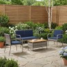 Ensemble de jardin avec coussin acier 635707635707