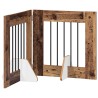 Porte de chien pliable avec supports 2 pcs Bois ancien 120,5 cm 635710635710