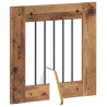 Porte de chien pliable avec supports 2 pcs Bois ancien 120,5 cm 635710635710