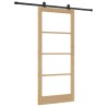 Porte coulissante ORKDAL Naturel et Noir 93 x 211 cm 635712635712