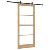Porte coulissante ORKDAL Naturel et Noir 93 x 211 cm 635712635712