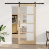 Porte coulissante ORKDAL Naturel et Noir 93 x 211 cm 635714635714