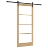 Porte coulissante ORKDAL Naturel et Noir 93 x 211 cm 635714635714