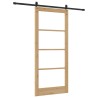 Porte coulissante ORKDAL Naturel et Noir 93 x 211 cm 635714635714