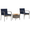 Ensemble de jardin avec coussin acier 635716635716