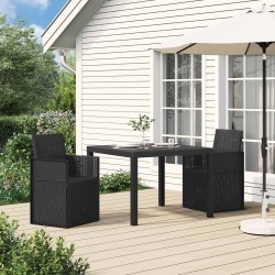 Chaises de jardin salle à manger 2 pcs Anthracite PP 635717635717