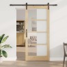 Porte coulissante ORKDAL Naturel et Noir 93 x 211 cm 635730635730