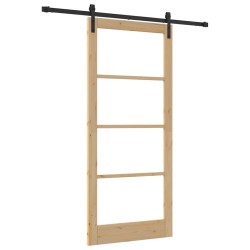 Porte coulissante ORKDAL Naturel et Noir 93 x 211 cm 635730635730