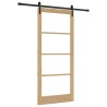 Porte coulissante ORKDAL Naturel et Noir 93 x 211 cm 635730635730