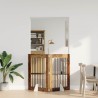 Porte de chien pliable avec supports 2 pcs Bois ancien 160,5 cm 635732635732