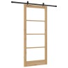 Porte coulissante ORKDAL Naturel et Noir 93 x 211 cm 635733635733
