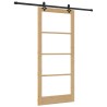 Porte coulissante ORKDAL Naturel et Noir 93 x 211 cm 635734635734