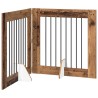 Porte de chien pliable avec supports 2 pcs Bois ancien 160,5 cm 635746635746