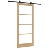 Porte coulissante ORKDAL Naturel et Noir 93 x 211 cm 635750635750