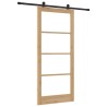 Porte coulissante ORKDAL Naturel et Noir 93 x 211 cm 635750635750