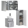 Ensemble de mobilier de salle de bain 4 pcs Sonoma gris 635751635751