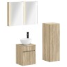 Ensemble de mobilier de salle de bain 4 pcs Chêne Sonoma 635753635753
