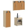 Ensemble de mobilier de salle de bain 4 pcs Chêne Sonoma 635753635753