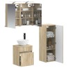 Ensemble de mobilier de salle de bain 4 pcs Chêne Sonoma 635754635754