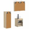 Ensemble de mobilier de salle de bain 4 pcs Chêne Sonoma 635754635754