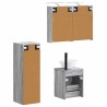 Ensemble de mobilier de salle de bain 4 pcs Sonoma gris 635756635756