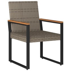 Ensemble de meubles d'extérieur 3 pcs Gris et bleu marine 635758635758