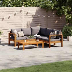 Salon de jardin avec coussins 4 pcs bois d'acacia massif 635759635759