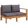 Salon de jardin avec coussins 4 pcs bois d'acacia massif 635759635759