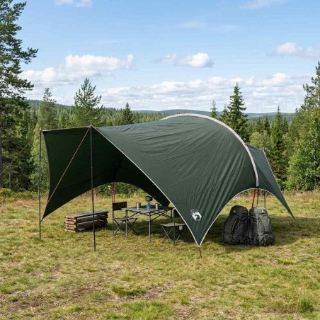 Tarp de camping résistant à l'eau Vert armée 550 x 400 x 230 cm 635760635760