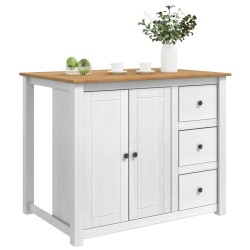 Chariot de cuisine PANAMA 2 pcs Blanc et Cire de Miel 635762635762