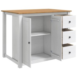 Chariot de cuisine PANAMA 2 pcs Blanc et Cire de Miel 635762635762