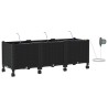 Porte-plante de jardin avec irrigation et roues 3 pc Noir PP 635763635763