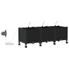 Porte-plante de jardin avec irrigation et roues 3 pc Noir PP 635763635763
