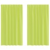 Rideaux en voile à œillets 2 pcs vert pomme 635765635765