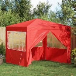 Tente de fête Rouge 250 x 250 x 240 cm PE et acier 635767635767