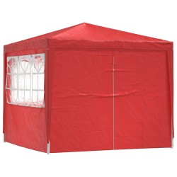Tente de fête Rouge 250 x 250 x 240 cm PE et acier 635767635767