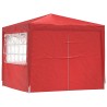 Tente de fête Rouge 250 x 250 x 240 cm PE et acier 635767635767