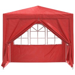 Tente de fête Rouge 250 x 250 x 240 cm PE et acier 635767635767