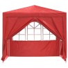 Tente de fête Rouge 250 x 250 x 240 cm PE et acier 635767635767