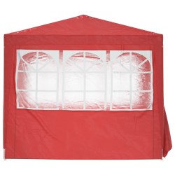 Tente de fête Rouge 250 x 250 x 240 cm PE et acier 635767635767