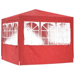Tente de fête Rouge 250 x 250 x 240 cm PE et acier 635767635767