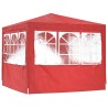 Tente de fête Rouge 250 x 250 x 240 cm PE et acier 635767635767