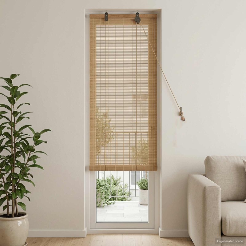 Store enrouleur Marron 50 x 220 cm Bambou 635769635769
