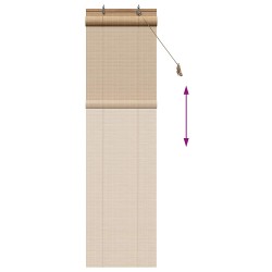 Store enrouleur Marron 50 x 220 cm Bambou 635769635769