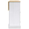 Chariot de cuisine 2 pcs Blanc et Cire de Miel Pin massif 635773635773