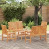 Ensemble de salon de jardin 5 pcs Marron Bois d'Acacia Massif 635779635779