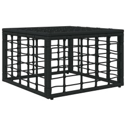 Pouf de Jardin Noir polyrotin 635782635782