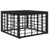 Pouf de Jardin Noir polyrotin 635782635782