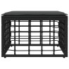 Pouf de Jardin Noir polyrotin 635782635782